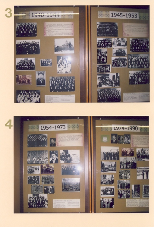 3. Gimnazija 1940-1944 m., 1945-1953 m. 4. Mokykla 1954-1973 m., 1974-1990 m.