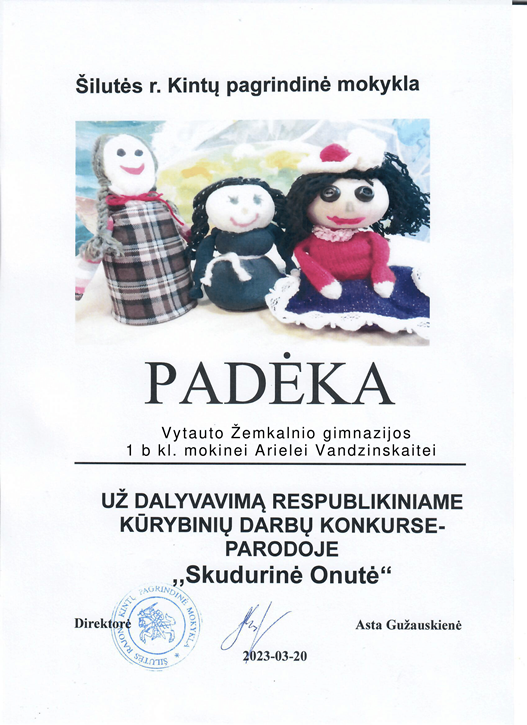 Padėka Arielei-1